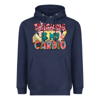 Navy teaching is my cardio Heavyweight Hoodie - NancyCooperArtShop