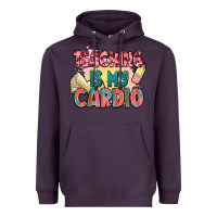 Plum teaching is my cardio Heavyweight Hoodie - NancyCooperArtShop