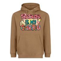 Toasted Coconut teaching is my cardio Heavyweight Hoodie - NancyCooperArtShop