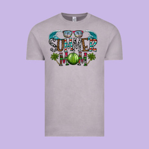 Summer Mom Vintage Tee Designed By Cowhidedigitalart