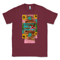 Burgundy raised 90's country guitar cactus sunflower's 12 oz can cooler  (slim) Classic Tee - Artiststas