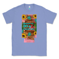 Colony Blue raised 90's country guitar cactus sunflower's 12 oz can cooler  (slim) Classic Tee - Artiststas