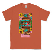 Copper raised 90's country guitar cactus sunflower's 12 oz can cooler  (slim) Classic Tee - Artiststas