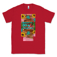 Red raised 90's country guitar cactus sunflower's 12 oz can cooler  (slim) Classic Tee - Artiststas