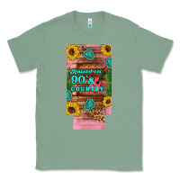 Sage raised 90's country guitar cactus sunflower's 12 oz can cooler  (slim) Classic Tee - Artiststas
