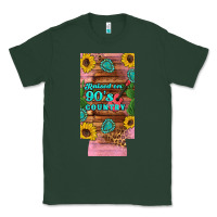 Sports Green raised 90's country guitar cactus sunflower's 12 oz can cooler  (slim) Classic Tee - Artiststas