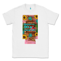 White raised 90's country guitar cactus sunflower's 12 oz can cooler  (slim) Classic Tee - Artiststas