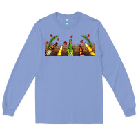Beer Party For Christmas Long Sleeve Tee | Teevron