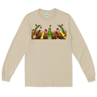 Mushroom beer party for christmas Long Sleeve Tee - AdoDesignShop