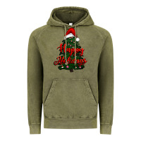Vintage Olive happy holidays christmas tree Vintage Hoodie - RanaPortraitStore