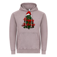 Vintage Zinc happy holidays christmas tree Vintage Hoodie - RanaPortraitStore
