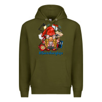 Army Green secretary life gnome Premium Hoodie - BarkalooDesign
