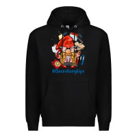 Black secretary life gnome Premium Hoodie - BarkalooDesign