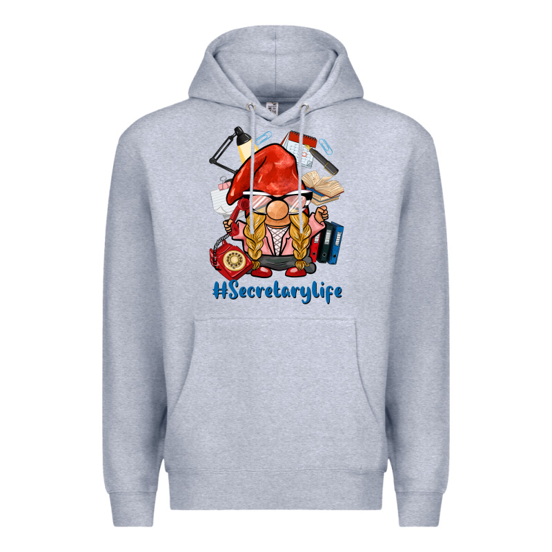 Secretary Life Gnome Premium Hoodie by BarkalooDesign | Teevron