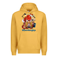 Mustard secretary life gnome Premium Hoodie - BarkalooDesign