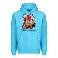 Ocean Blue secretary life gnome Premium Hoodie - BarkalooDesign