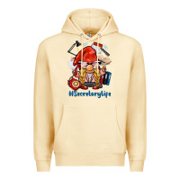 Pina Colada secretary life gnome Premium Hoodie - BarkalooDesign