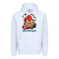 White secretary life gnome Premium Hoodie - BarkalooDesign