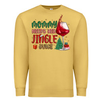 Antique Gold mommy needs her jingle juice Premium Sweatshirt - MaliasSmallBusiness
