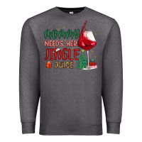 Charcoal Heather mommy needs her jingle juice Premium Sweatshirt - MaliasSmallBusiness
