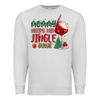 Dove Grey mommy needs her jingle juice Premium Sweatshirt - MaliasSmallBusiness