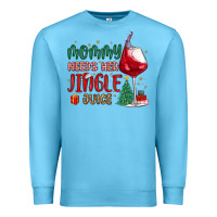 Ocean Blue mommy needs her jingle juice Premium Sweatshirt - MaliasSmallBusiness