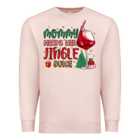 Pale Pink mommy needs her jingle juice Premium Sweatshirt - MaliasSmallBusiness