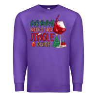 Purple mommy needs her jingle juice Premium Sweatshirt - MaliasSmallBusiness