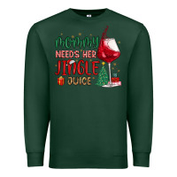 Sports Green mommy needs her jingle juice Premium Sweatshirt - MaliasSmallBusiness