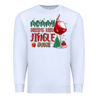 White mommy needs her jingle juice Premium Sweatshirt - MaliasSmallBusiness