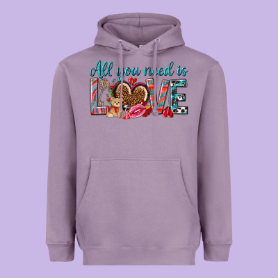 All You Need Is Love Heavyweight Hoodie Designed By Nancycooperartshop