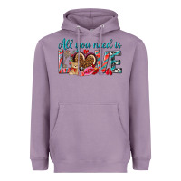 Lavender all you need is love Heavyweight Hoodie - NancyCooperArtShop