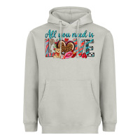 Moon Dust all you need is love Heavyweight Hoodie - NancyCooperArtShop