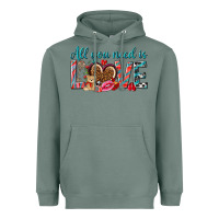 Sage all you need is love Heavyweight Hoodie - NancyCooperArtShop