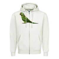Ring Necked Parakeet Zipper Hoodie | Teevron