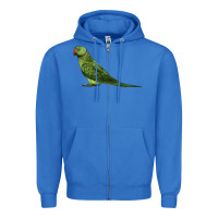 True Royal Ring Necked Parakeet Zipper Hoodie - LillyAllenDesigns