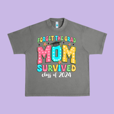 Forget The Grad Mom Survived Class Of 2024 Urban Heavy Tee Designed By Jahusdesignshop