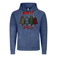 Vintage Denim holly jolly Christmas trees Vintage Hoodie - RanaPortraitStore