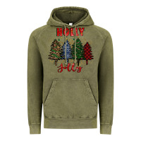 Vintage Olive holly jolly Christmas trees Vintage Hoodie - RanaPortraitStore
