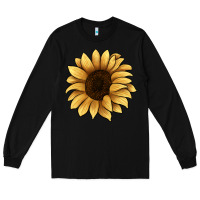 Black sunflower Long Sleeve Tee - JahusDesignShop