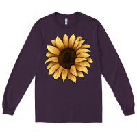 Plum sunflower Long Sleeve Tee - JahusDesignShop