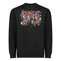 Black Race Mom Heavyweight Sweatshirt - RacoonDesign