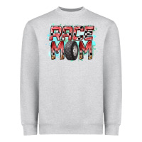 Heather Grey Race Mom Heavyweight Sweatshirt - RacoonDesign