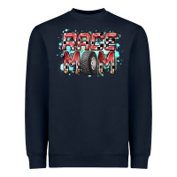 Navy Race Mom Heavyweight Sweatshirt - RacoonDesign