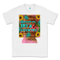 White raised 90's country guitar cactus sunflower's 12 oz can cooler (regula Classic Tee - Artiststas