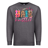 Charcoal Heather hair hustler Premium Sweatshirt - MaliasSmallBusiness