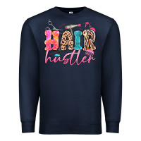 Navy hair hustler Premium Sweatshirt - MaliasSmallBusiness