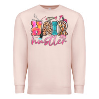 Pale Pink hair hustler Premium Sweatshirt - MaliasSmallBusiness