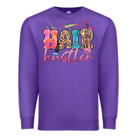 Purple hair hustler Premium Sweatshirt - MaliasSmallBusiness
