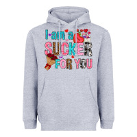 Heather Grey i am a sucker for you Heavyweight Hoodie - NancyCooperArtShop
